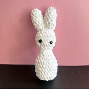 Handmade Crochet Peeps-Inspired Bunny Plush Amigurumi